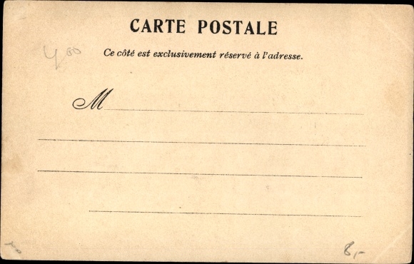 Postcard L&#39;Affaire Therese Humbert, men with money bags