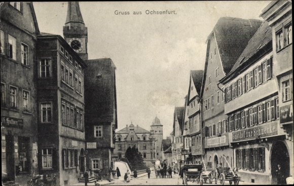 Ak Ochsenfurt am Main Unterfranken, Gasthof zur Schnecke