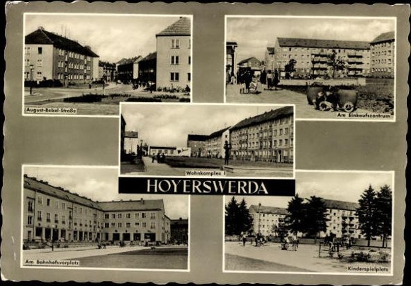 13 old PC Hoyerswerda in Upper Lusatia, various views