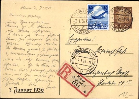 Stamps Postcard 1st Stamp Day, founding day of the Reich Association of Philatelists