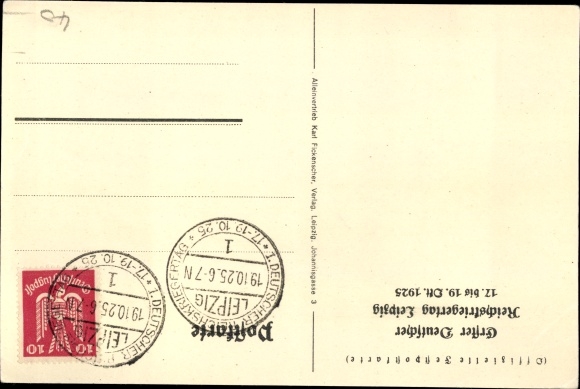 Artist PC Donadini, General German Reichskrieger Day 1925