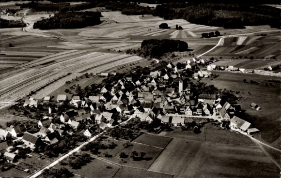 Ak Bernloch Hohenstein in Württemberg, Fliegeraufnahme