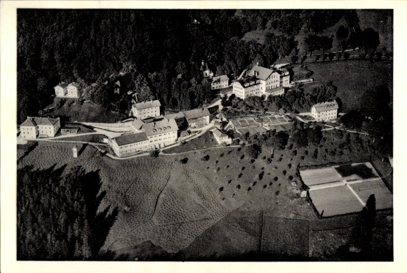Ak Adelholzen Siegsdorf in Opper-Beieren, luchtfoto