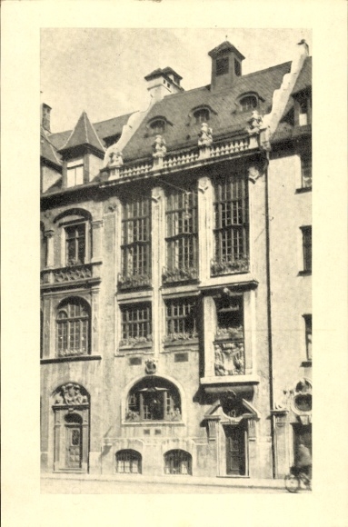Studentika Postcard Munich, Corpshaus Hercynia, Platzl 7
