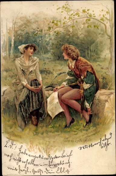 Chromo-Litho As you like it, couple