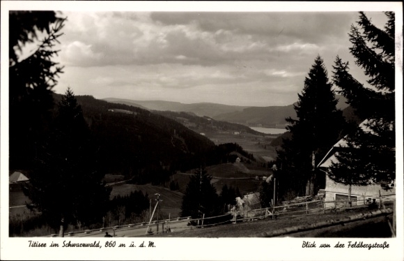 Ak Titisee Neustadt im Breisgau Hochschwarzwald, Blick von der Feldbergstraße