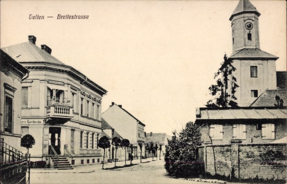 Postcard Velten in der Mark, Breitestraße, shop