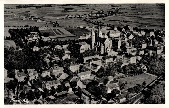 Ak Cham in de Opper-Palts, luchtfoto