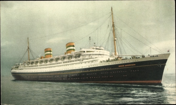 Postcard HAL Steamer New Amsterdam, Holland-America Line