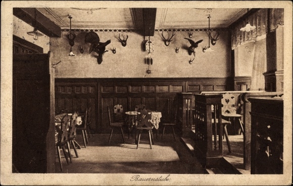 Postcard Weißenstadt in the valley of the Eger Fichtelgebirge, Hotel Reichsadler, Fritz Künneth, farmer&#39;s room