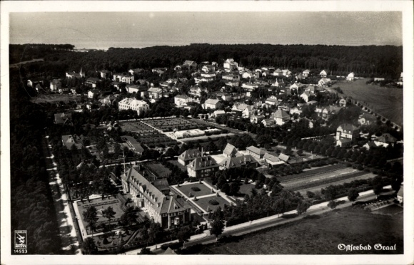 Postcard Ostseebad Graal Müritz, aerial photograph
