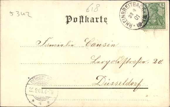 Postcard Rheinbreitbach in Rhineland-Palatinate, Leonhardi chapel, parish church, total view