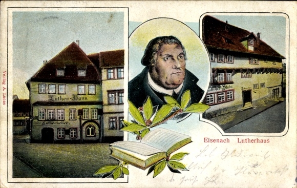 Postcard Lutherstadt Eisenach in Thuringia, Lutherhaus