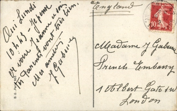 Postcard Le Demenagement de Monsieur Fallières, En route pour le Loupillon
