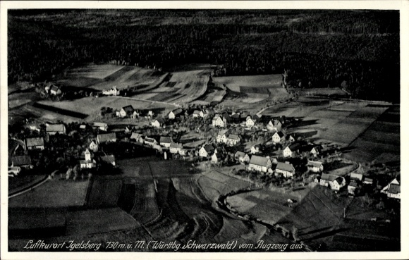 Postcard Igelsberg Freudenstadt in the Black Forest, aerial photograph