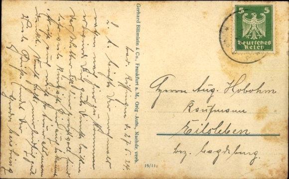 Postcard Bad Kissingen Lower Franconia Bavaria, Saale, Boat