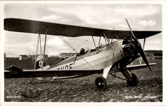 German Air Force, Focke Wulf Stieglitz, aircraft before takeoff