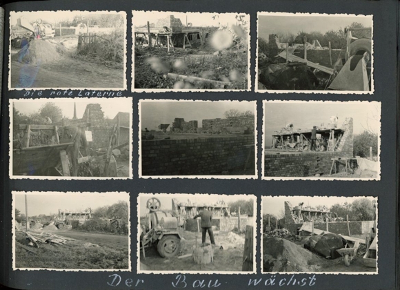 Photo Album Dierberg near Rheinsberg, 267 photos, house construction 1957 -1963, unique contemporary testimony