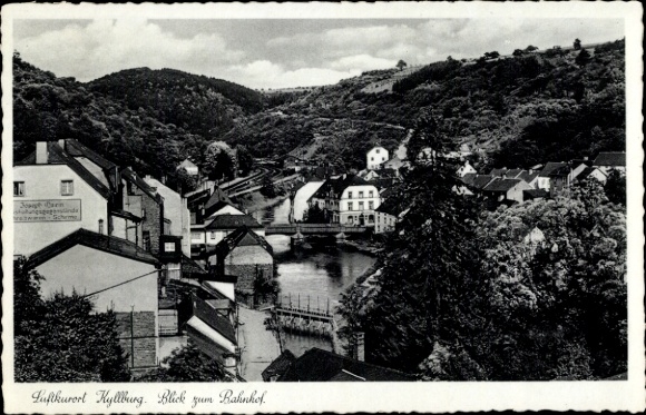 Ak Kyllburg in der Eifel, Blick zum Bahnhof