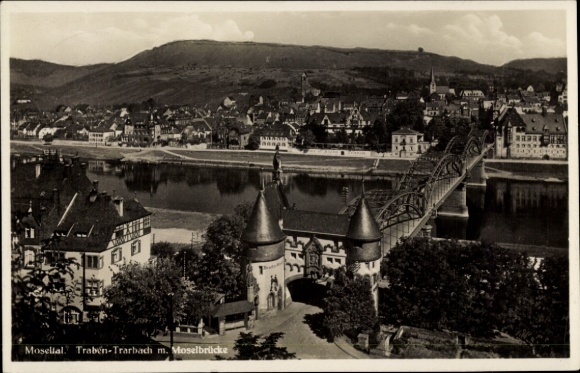 Ak Traben Trarbach an der Mosel, Moseltal, Moselbrücke