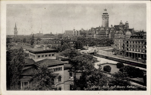 Ak Leipzig in Saksen, Nieuw Stadhuis