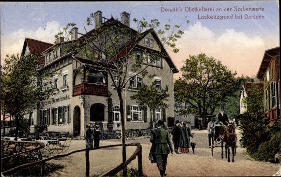 PC Dresden Lockwitz, Lockwitzgrund, Donath&#39;s fruit cellars at the Sorbenwarte, tavern