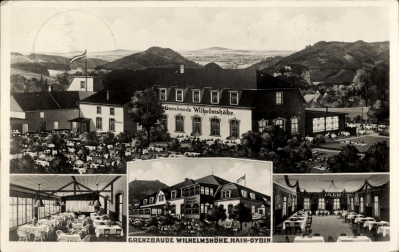 Postcard Hain Hayn Oybin Oberlausitz, Grenzbaude Wilhelmshöhe