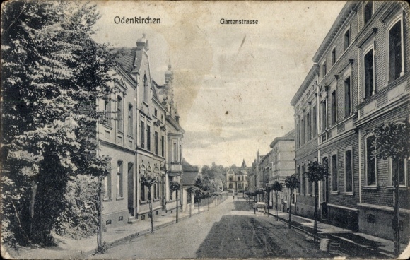 Postcard Odenkirchen Mönchengladbach on the Lower Rhine, Gartenstraße