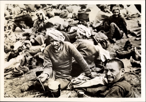 Photo German prisoner of war camp, May 1940, II WW
