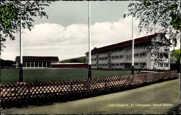 Postcard Gehlenbeck Lübbecke in Westphalia, New School