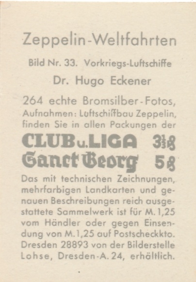 Collective picture Zeppelin world trips Picture 33 pre-war airships, Dr. Hugo Eckener