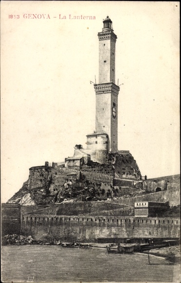 Postcard Genova Genoa Liguria, La Lanterna, Lighthouse