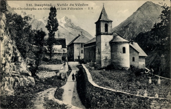Postcard Dauphiné Isère, Vallée du Vénèon, St. Christophe, les Fétoules