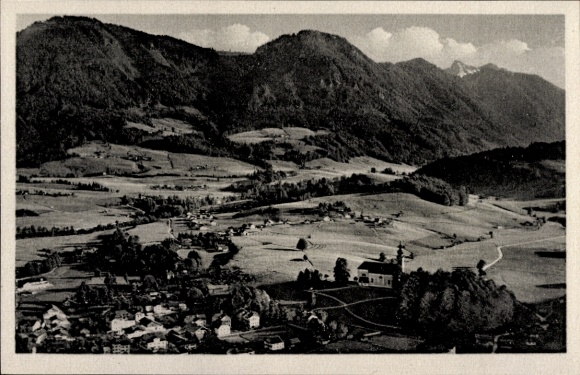 Ruhpolding in Upper Bavaria, aerial photograph