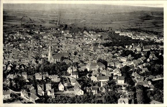 Postcard Alzey in Rheinhessen, aerial photograph