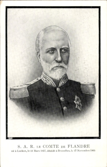 CPA SAR le Comte de Flandre, portrait
