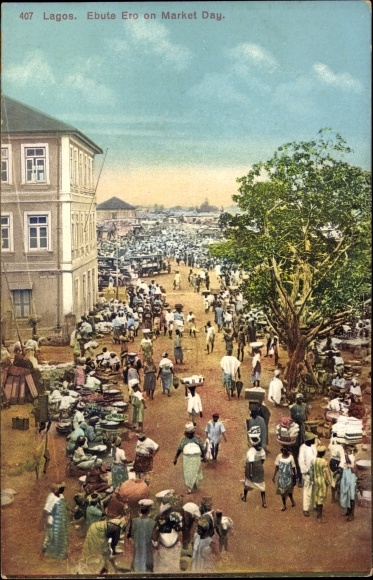 Ak Lagos Nigeria, Ebute Ero op marktdag