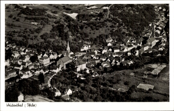 Ak Weidenthal in der Pfalz, Fliegeraufnahme