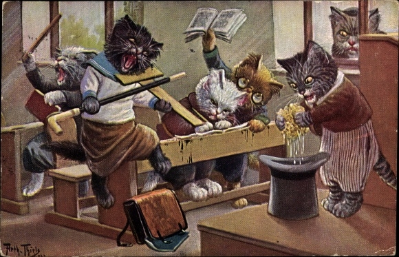 Artysta KP Thiele, Artur, Zbliża się los, humanizowane koty w szkole