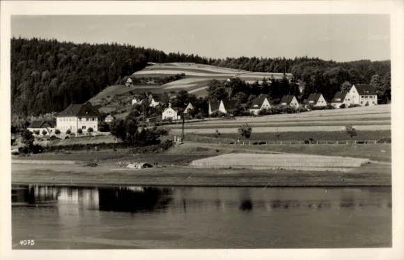 Ak Saaldorf Bad Lobenstein in Thüringen, Am Stausee der Bleiloch Saaletalsperre
