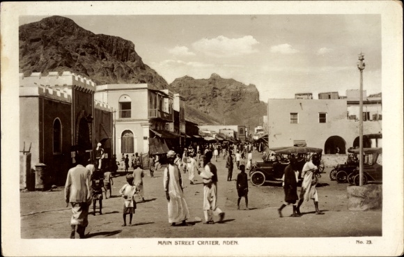Ak Aden Jemen, Main Street Crater, Automobil, Jemeniten