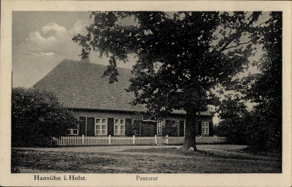 Postcard Hansühn Wangels in Holstein, Pastorate