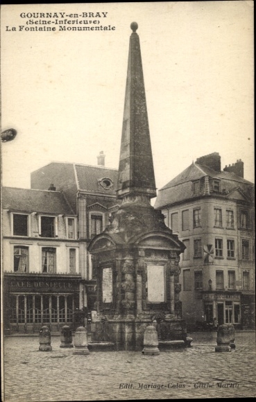 Postcard Gournay en Bray Seine Maritime, Fontaine Monumentale