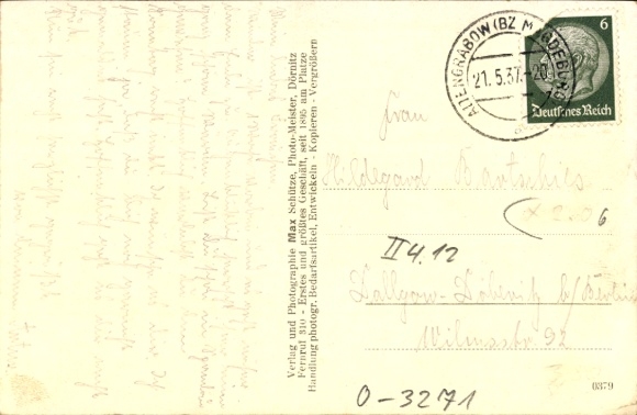 Postcard Altengrabow Möckern in Saxony Anhalt, military training area, reading room
