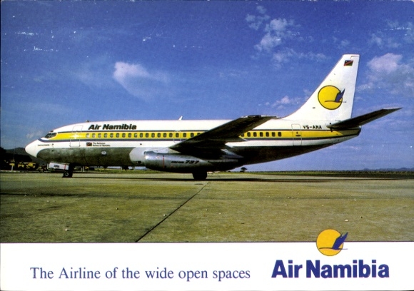 Ak Passagierflugzeug, Air Namibia, Boeing 737-200, jet airliner, V5-ANA