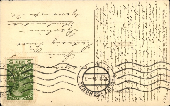 Postcard Our Emperor in prayer, Emperor Franz Joseph I.