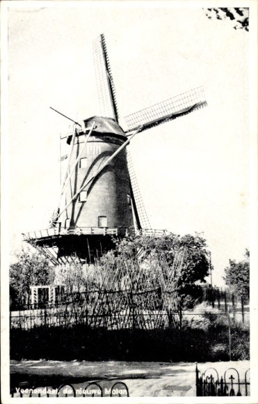 Postcard Veenendaal Utrecht Netherlands, windmill