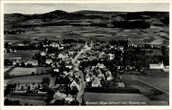 Postcard Kemnath in the Upper Palatinate, aerial photograph