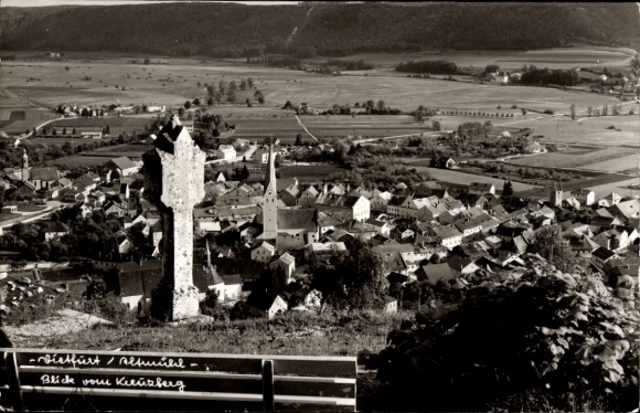 Foto Ak Dietfurt an der Altmühl Oberpfalz, Blick vom Kreuzberg