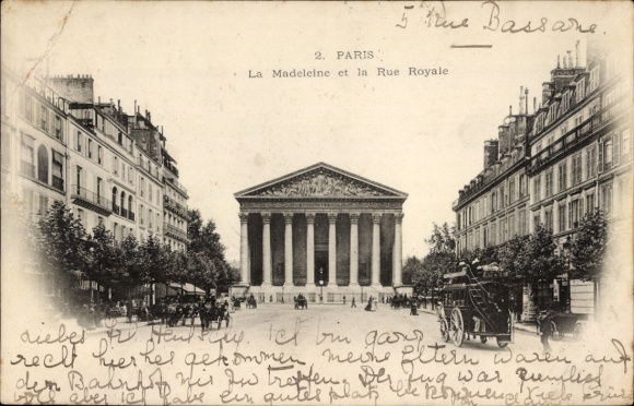 Ansichtkaart Parijs VIII, La Madeleine, Rue Royale